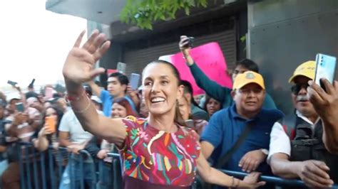 Claudia Sheinbaum Cierra Precampaña En Cdmx Asegura Que Le Lleva 20