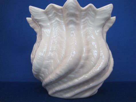 Irish Belleek Shell Vase From Tottysantiques On Ruby Lane