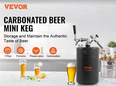 Vevor Vevor Beer Growler Tap System Oz L Mini Keg Stainless