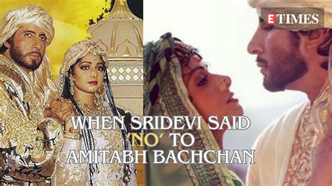 Did You Know Amitabh Bachchan Showered A Truck Full Of Roses On Sridevi