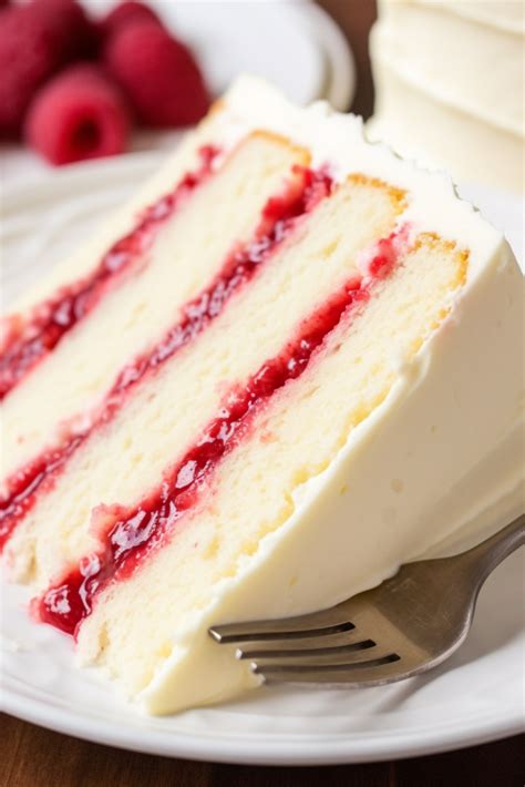 White Chocolate Raspberry Cake