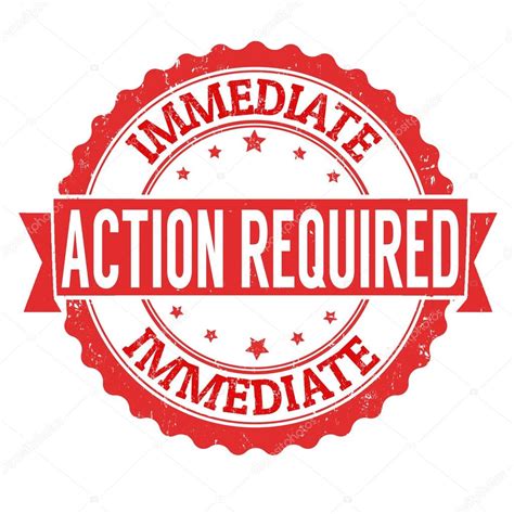 Action Required Stamp Stock Vector Image By Roxanabalint