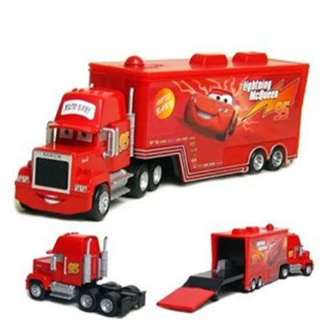 Cars 2 Mack Truck No.95 McqueenIN 1:55 Diecast Metal Model Toy Briotrailers Kids Tomica Diecast ...