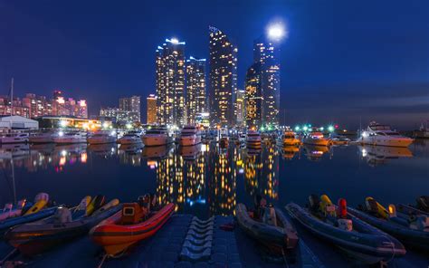 Fondos De Pantalla Barco Mar Ciudad Paisaje Urbano Noche