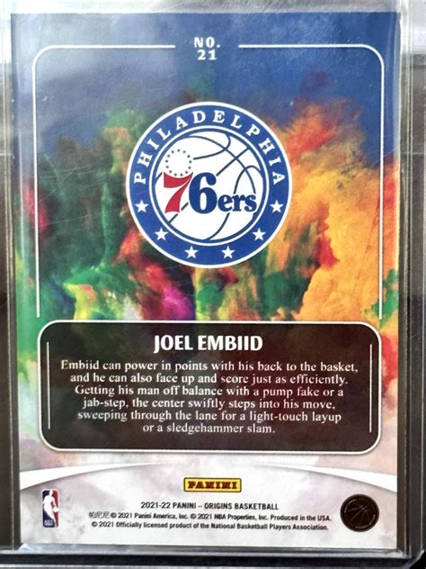 Joel Embiid Origins Colormatch Philadelphia Ers No Ebay