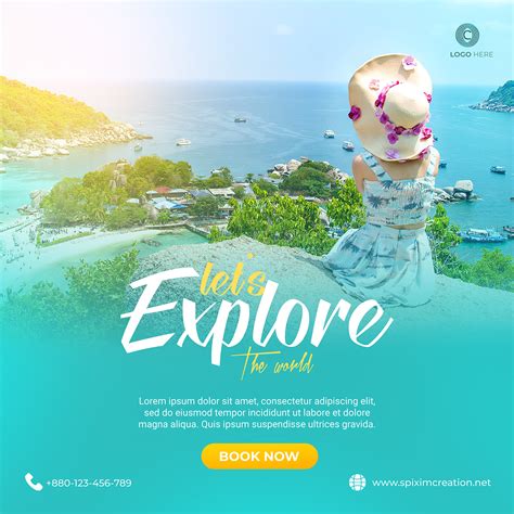 Travel Agency Social Media Post Design Behance