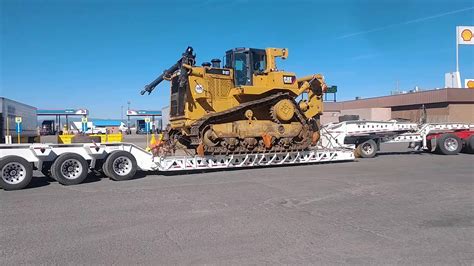 Huge D10 Bulldozer Being Transported On Trailer Youtube