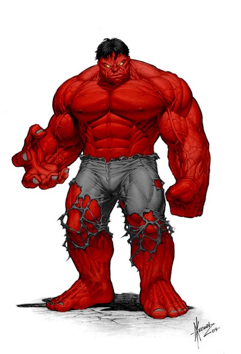 Red Keown Hulk Colour By Subzerotolerance On Deviantart