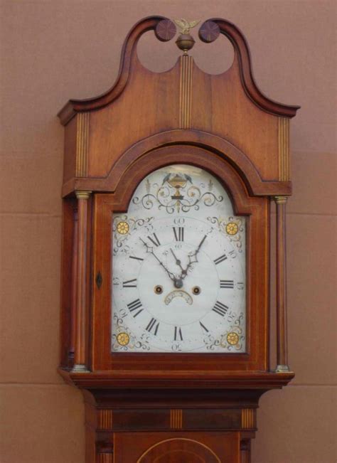 A Federal Oak And Mahogany Tall Case Clock Price Guide