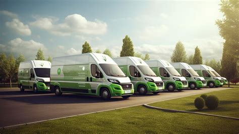 Premium AI Image | A photo of an ecofriendly vehicle fleet