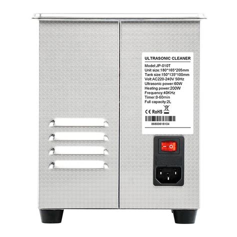 SKYMEN JP-010T Digital 2L Ultrasonic Cleaner with Degas Heating Timer ...