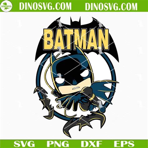 Batman Funko Pop Svg Funny Superheroes Svg Files For Cricut Dinosvg