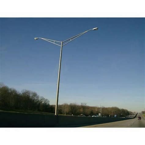 Mild Steel Dual Arm Double Arm Street Light Pole At Rs 14500 Piece In