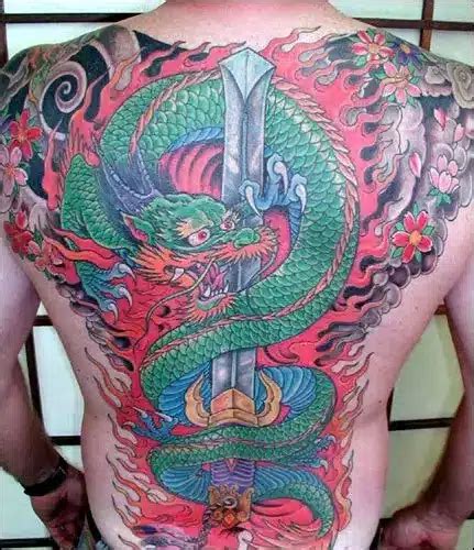 Sword Dragon Tattoo - Tattoo Design