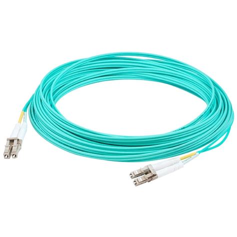 7M LOMM OM4 FIBER OPTIC MALE LC/LC 50/125 DUPLEX AQUA CABLE (ADD-LC-LC-7M5OM4)