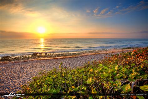 East Coast Beach Sunrise Carlin Park Jupiter Florida | HDR Photography by Captain Kimo