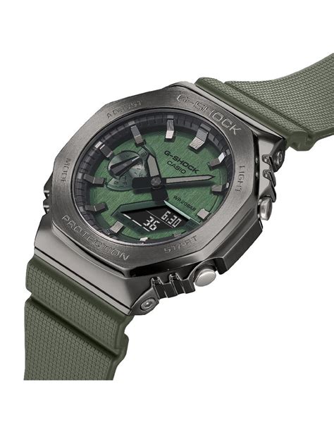 G Shock Gm B Aer Horloge Heren Anadigi Stalen Gun Metal Plated