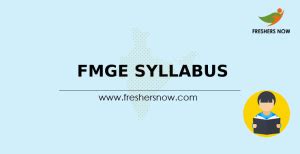 FMGE Syllabus 2025 & Exam Pattern