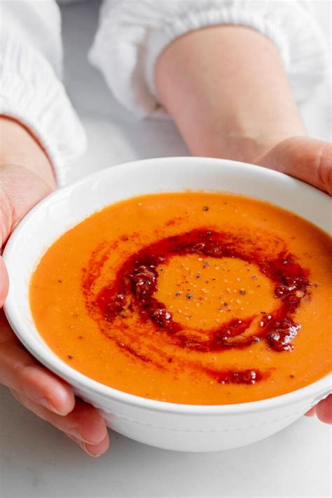 Roasted Tomato Harissa Soup I Georgie Eats Recipe Roasted