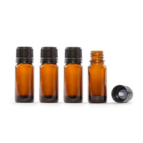 10ml Amber Glass Essential Oil Bottle Pack Of 4 Goodmart