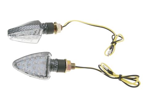 Blinker Set M Led Carbon Look Mini