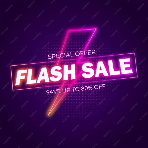 Premium Vector Flash Sale Modern Banner Promotional Template