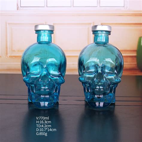 Ml Skull Glass Wine Bottles With Factory Price China Ml Skull