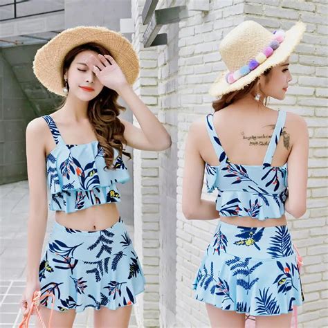 2018 Summer May Swimsuits Two Piece Set Sexy Korean Style Fashionable