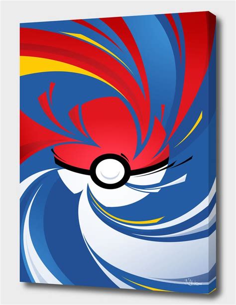 Pokemon Ball Canvas Print By Nikita Abakumov Numbered Edition From