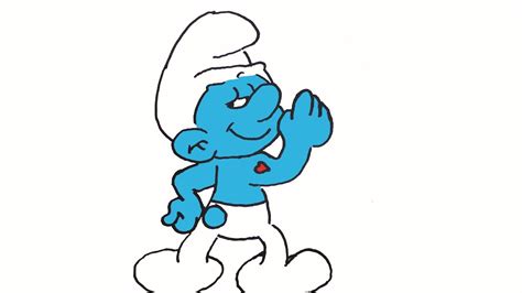 How To Draw Hefty Smurf The Smurfs Youtube