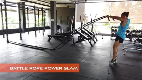 Battle Rope Power Slam Power Exercises Conditioning Youtube