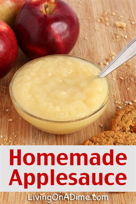 Easy Homemade Applesauce Recipe - Living on a Dime To Grow Rich
