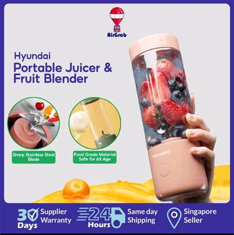 Hyundai Portable Juicer Fruit Blender Tv Home Appliances Kitchen