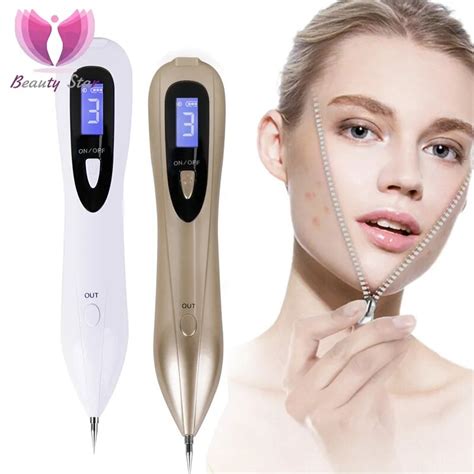 Beleza estrela lcd plasma laser 9 níveis caneta mole remoção de