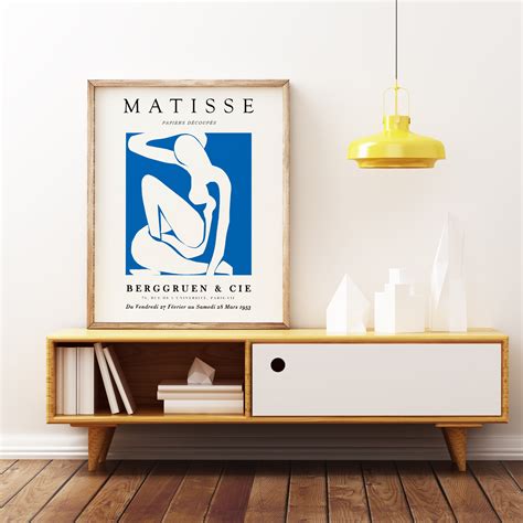 Henri Matisse Blue Nude Exhibition Poster Nude Woman Etsy