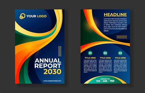 Modern Annual Report Cover Template 15311821 Vector Art at Vecteezy