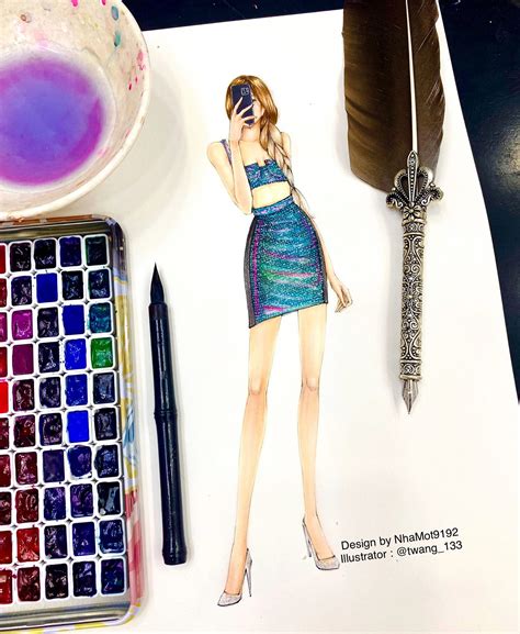 Dress Illustration Fashion Illustration Sketches Fashion Sketches