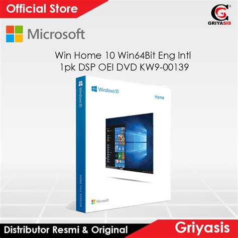 Jual Windows Home Windows Bit Eng Intl Pk Dsp Oei Dvd Kw