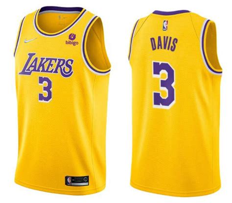 Mens Los Angeles Lakers Anthony Davis Th Anniversary Yellow