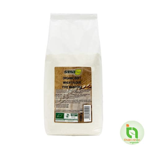 Bột mì Manitoba hữu cơ Sima Bio 1kg Organic Soft Wheat Flour Type