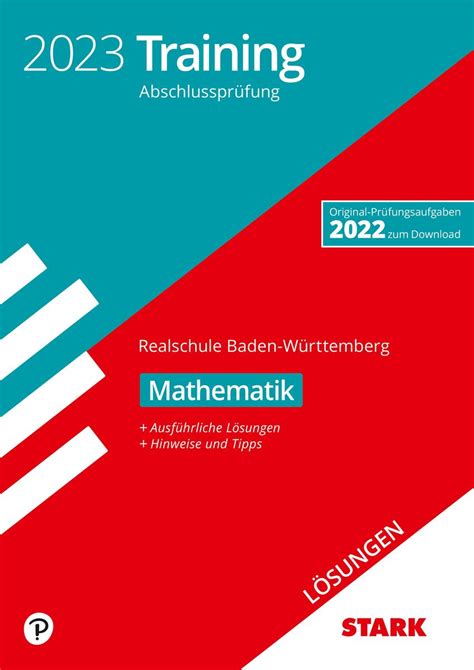 STARK Lösungen zu Training Abschlussprüfung Realschule 2023