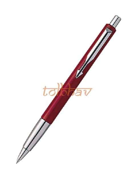 Parker Vector Standard Chrome Trim Ball Pen Red At Gl Bazaar