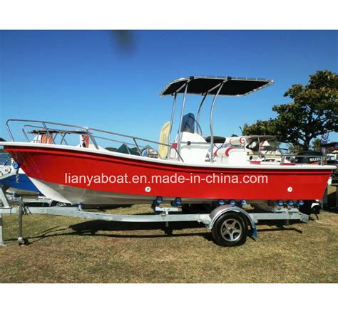 Liya 19 Feet 50 70HP Outboard Fishing Boat Fiberglass Panga Boat