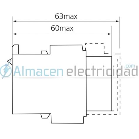 TIMER FRONTAL NEUMATICO TRABAJO 0 1 30s PARA CONTACTOR RV40 ALMACEN