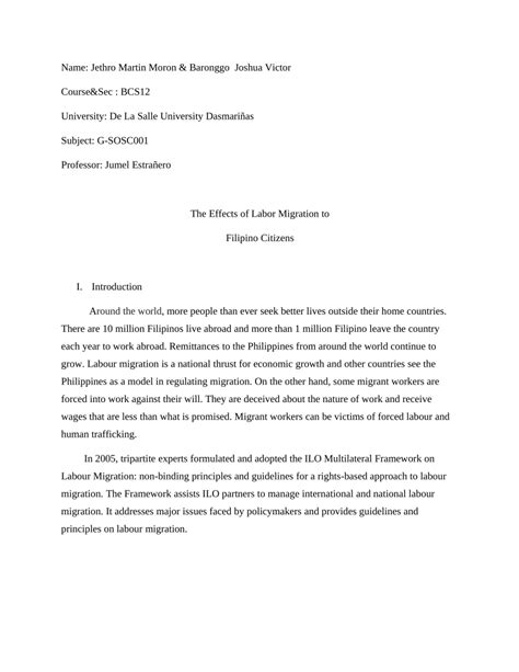 (PDF) The-Effects-of-Labor-Migration-to-Filipino-Citizens