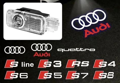 4x Audi A5 S5 LED Tür Licht Sline Performance Tuning ABT RS Projektor