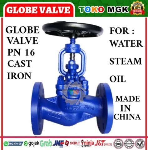 Promo Globe Valve Steam Dn Inch Pn Cast Iron Original Harga Promo