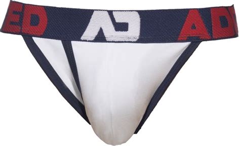 ADDICTED Open Fly Cotton Bikini White Navy MAAT L Heren Ondergoed Slip Voor Man Bol
