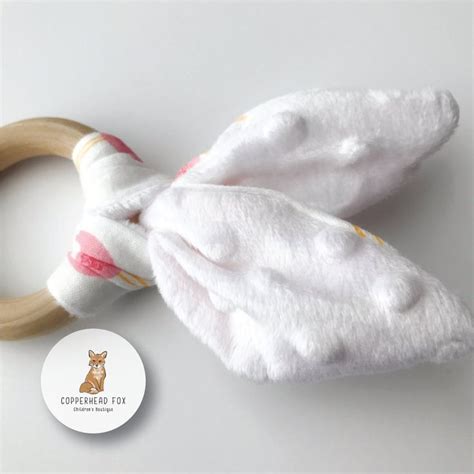 Bunny Ear Teether Organic Teething Ring Teething Toy Etsy Bunny Ear