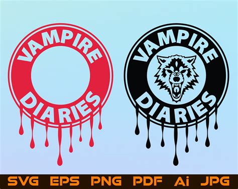 Vampire Diaries Svg File For Cricut Design Space Cut Files Etsy